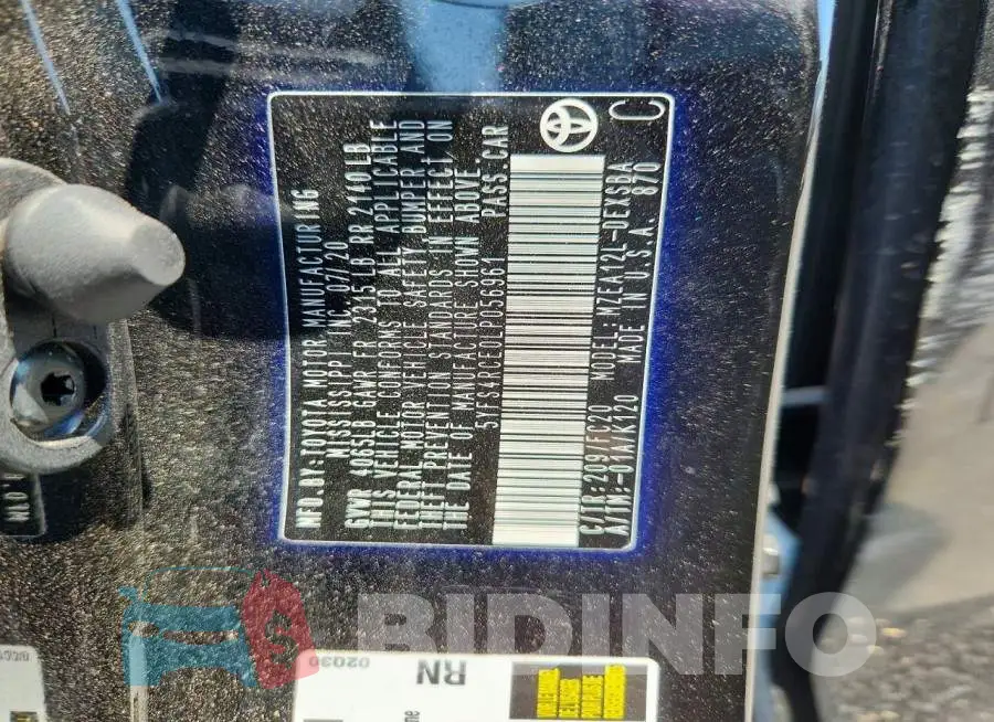 5YFS4RCE0LP056961 Photo# 13