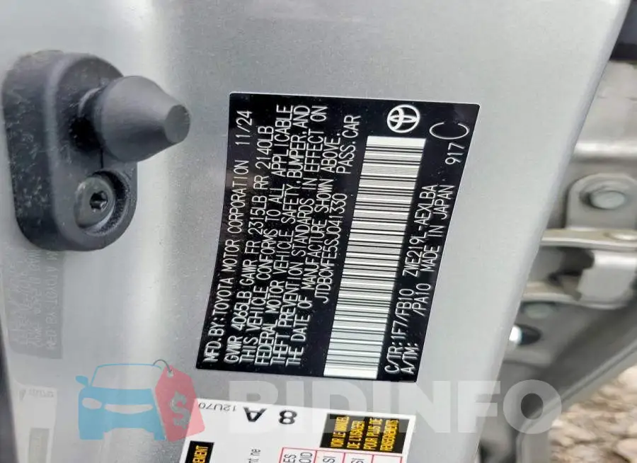 JTDBCMFE5SJ041330 Photo# 12