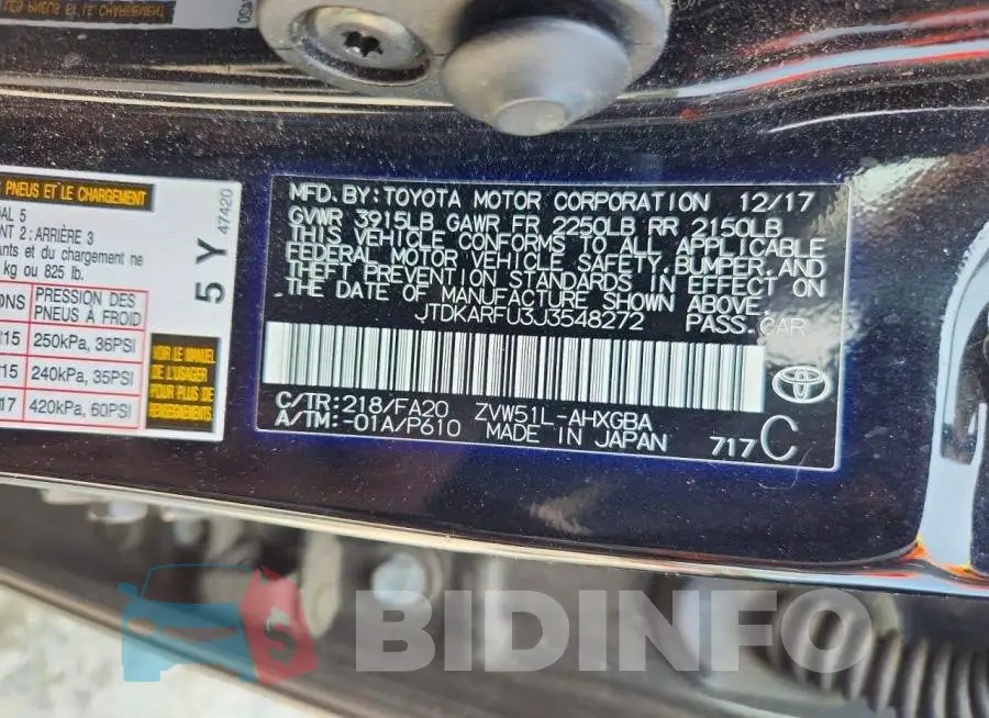 JTDKARFU3J3548272 Photo# 12