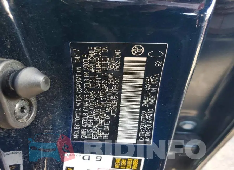 JTDZN3EU5HJ068757 Photo# 12