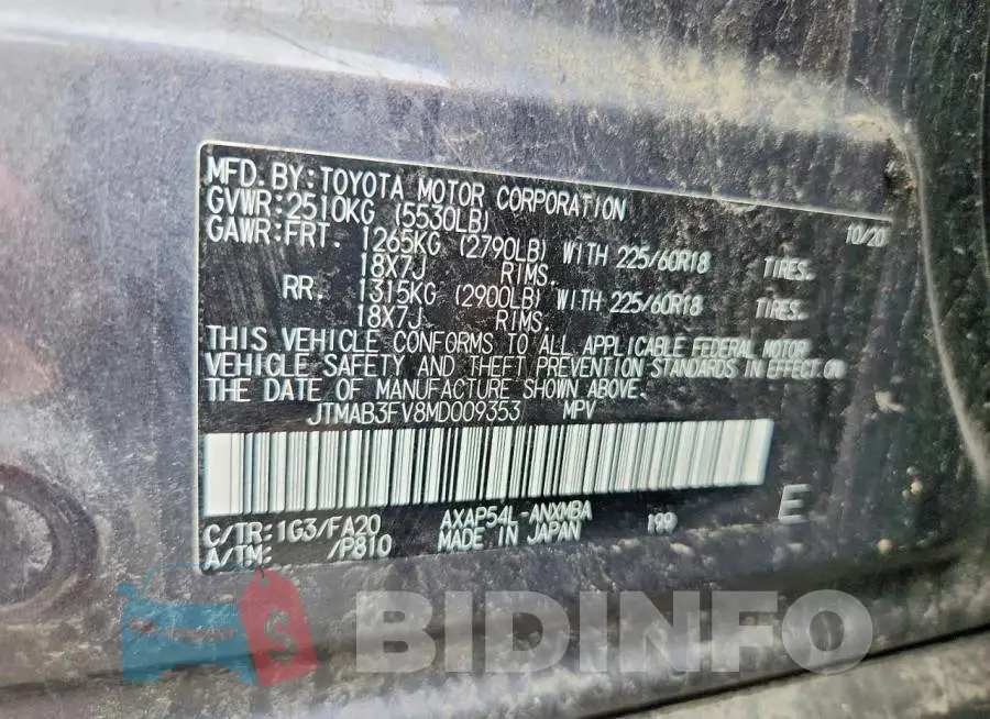 JTMAB3FV8MD009353 Photo# 14