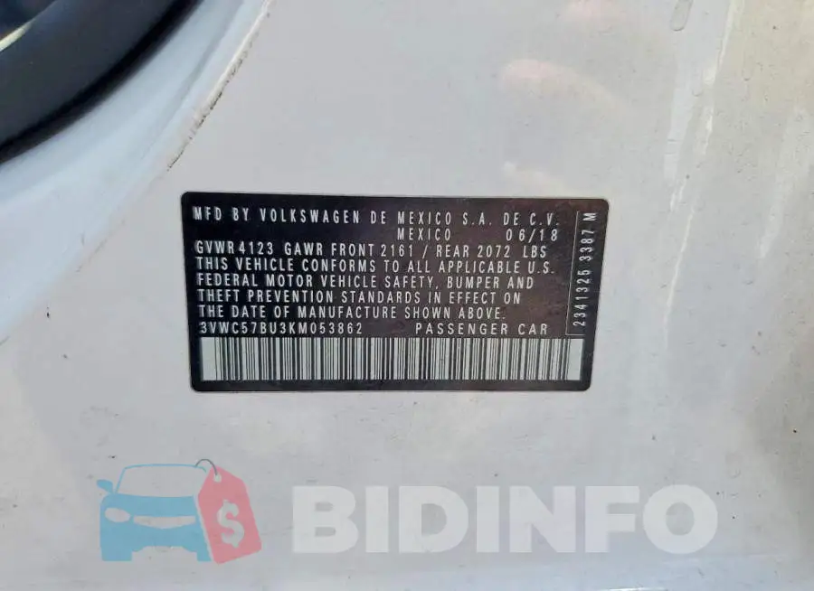 3VWC57BU3KM053862 Photo# 12