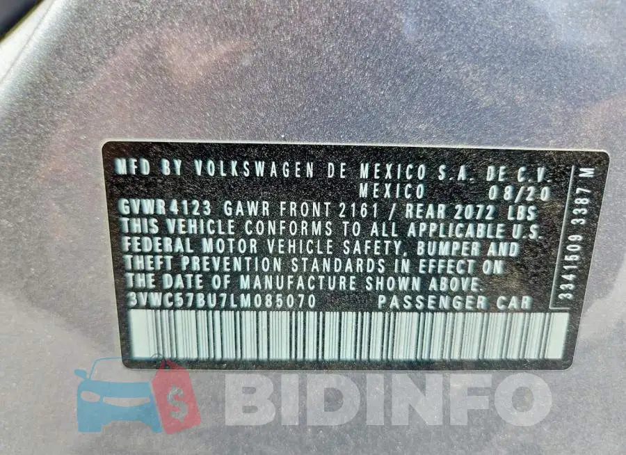 3VWC57BU7LM085070 Photo# 13