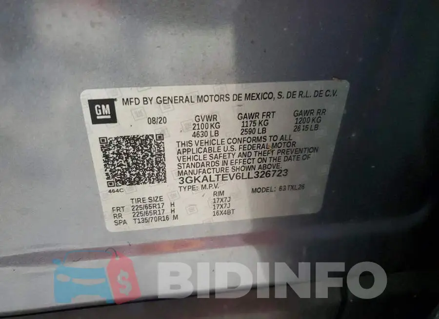3GKALTEV6LL326723 Photo# 13