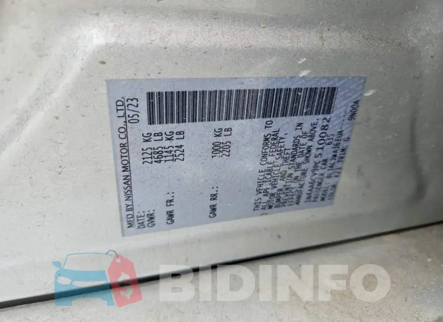 1N4AA6CV9PC510082 Photo# 12