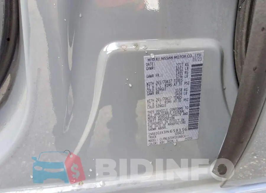 1N6ED1EK3PN658156 Photo# 12
