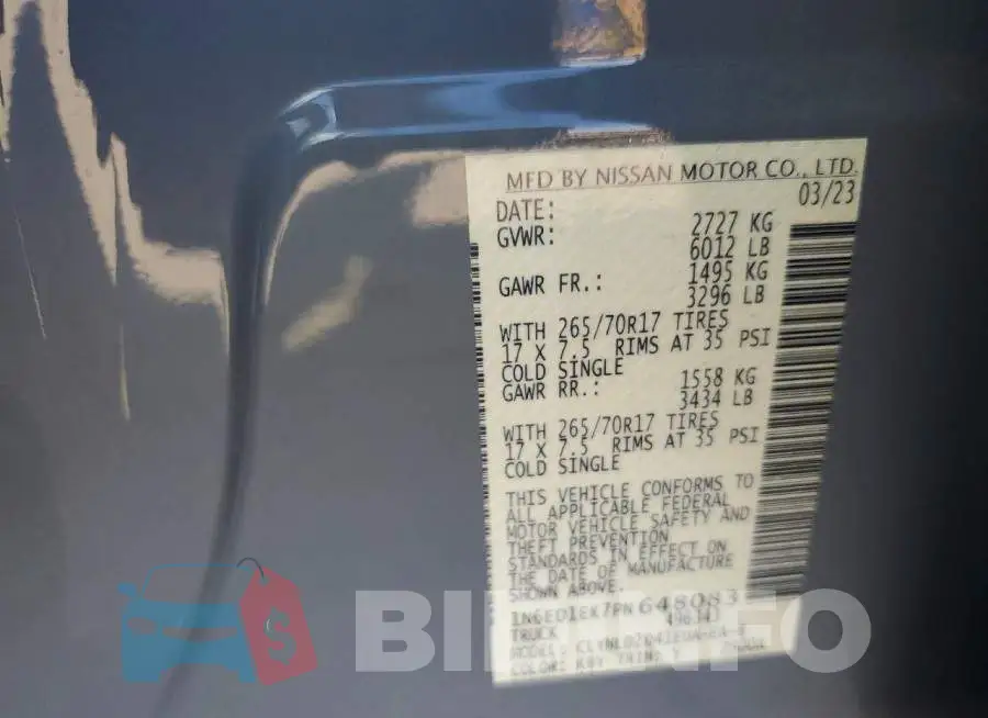1N6ED1EK7PN648083 Photo# 12
