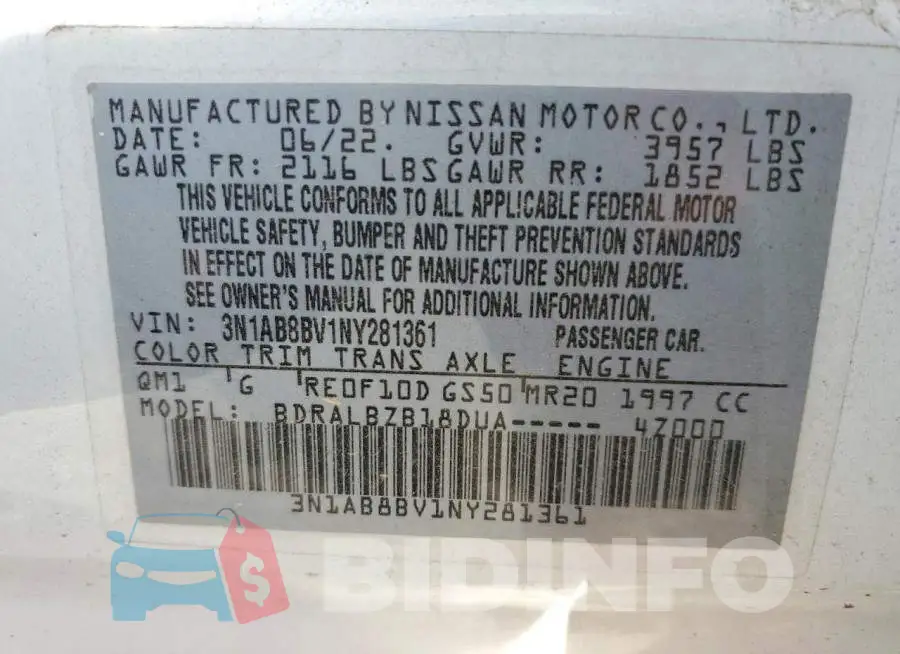 3N1AB8BV1NY281361 Photo# 12
