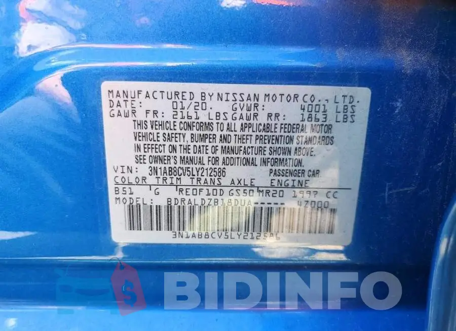 3N1AB8CV5LY212586 Photo# 12