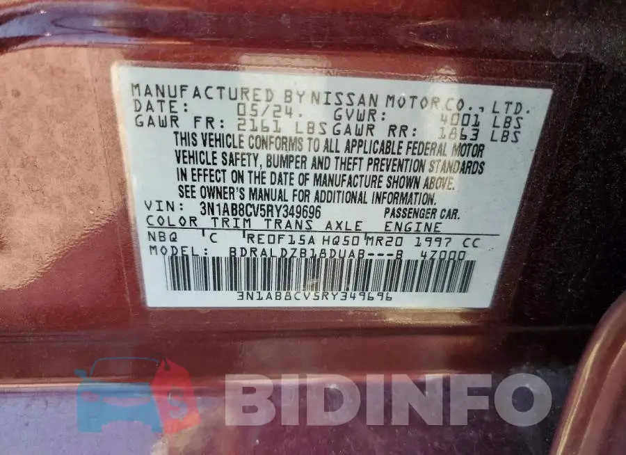 3N1AB8CV5RY349696 Photo# 12