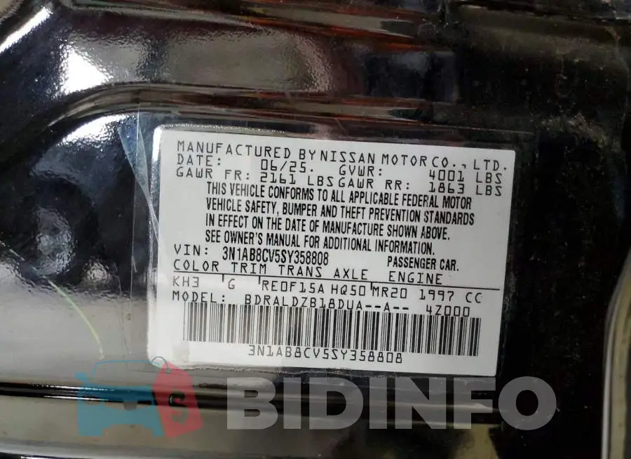 3N1AB8CV5SY358808 Photo# 13