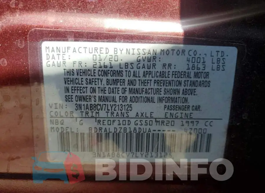 3N1AB8CV7LY213125 Photo# 12