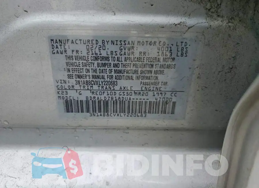 3N1AB8CVXLY220683 Photo# 12