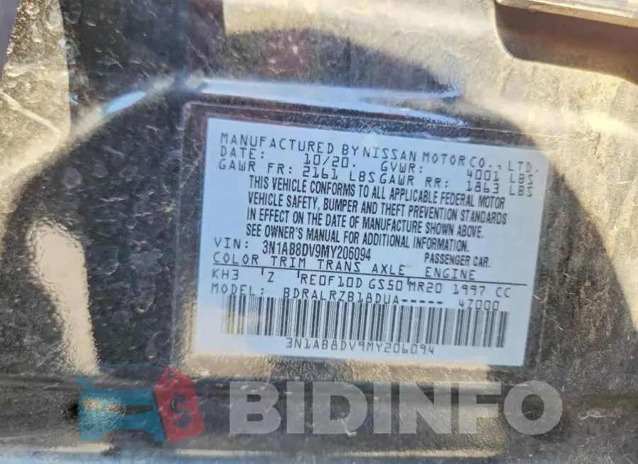 3N1AB8DV9MY206094 Photo# 12