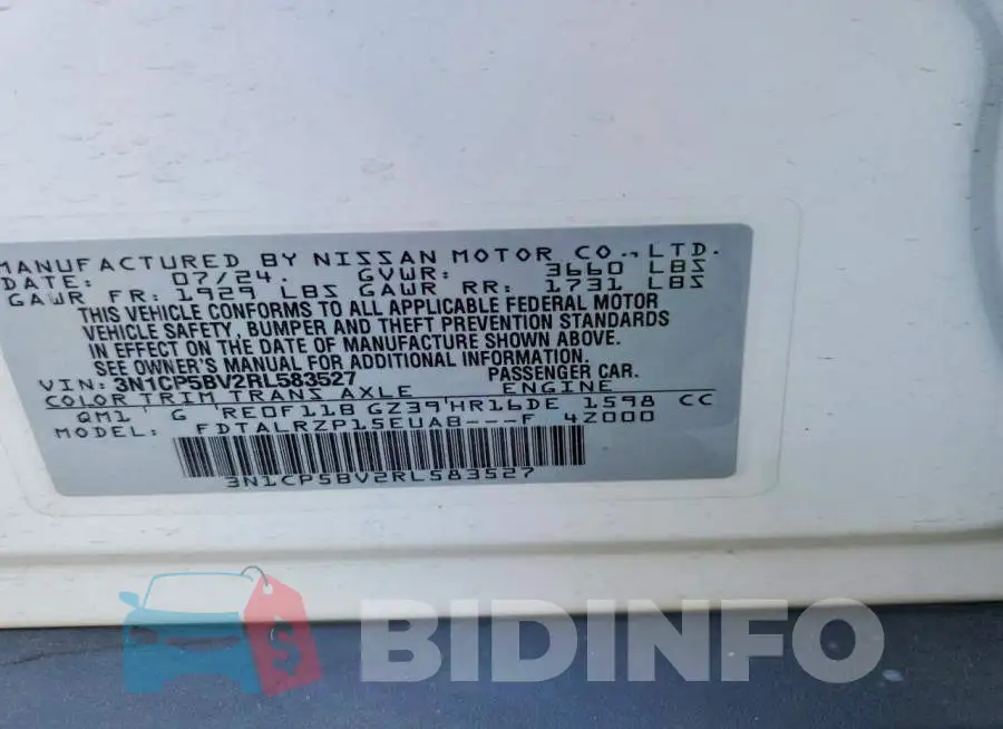3N1CP5BV2RL583527 Photo# 13