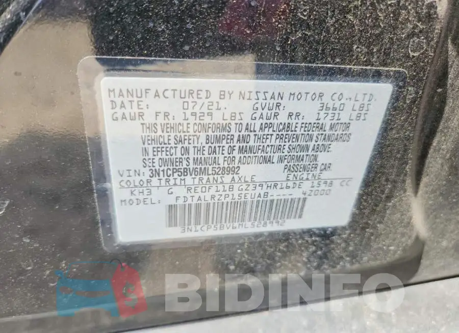 3N1CP5BV6ML528992 Photo# 12