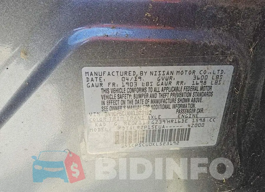 3N1CP5CU0KL523192 Photo# 13
