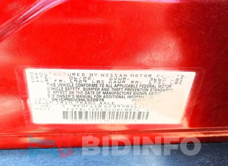 3N1CP5DV3NL522078 Photo# 13