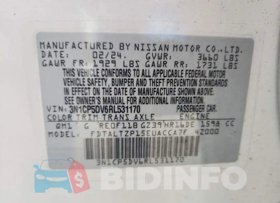 3N1CP5DV6RL531170 Photo# 13
