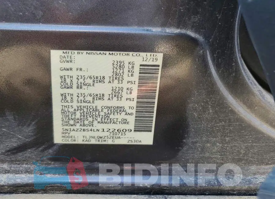 5N1AZ2BS4LN122609 Photo# 13