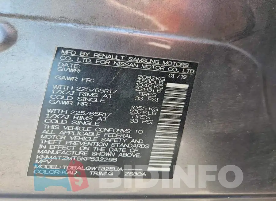 KNMAT2MT5KP532298 Photo# 13