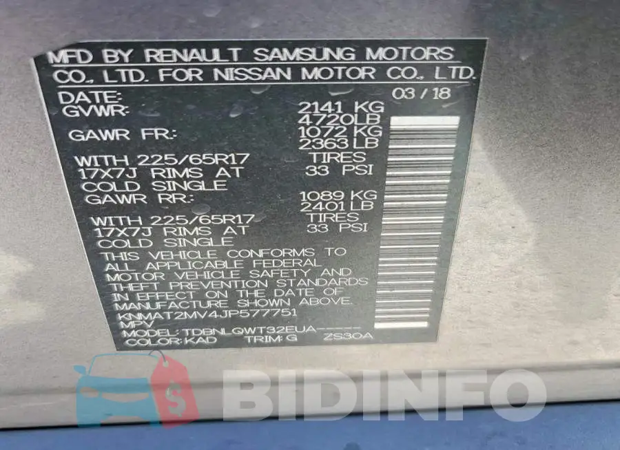 KNMAT2MV4JP577751 Photo# 13