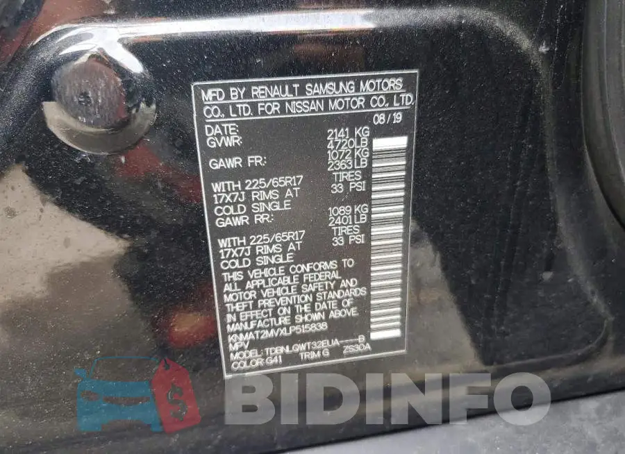 KNMAT2MVXLP515838 Photo# 14