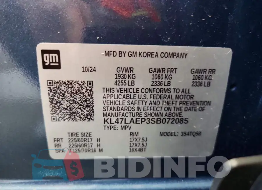 KL47LAEP3SB072085 Photo# 12