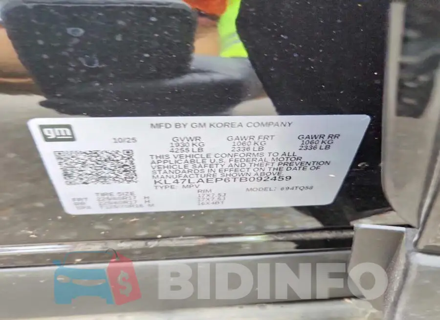 KL47LAEP6TB092459 Photo# 12