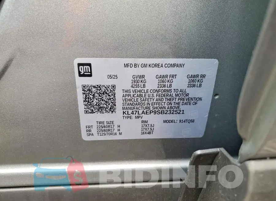 KL47LAEP9SB232521 Photo# 13