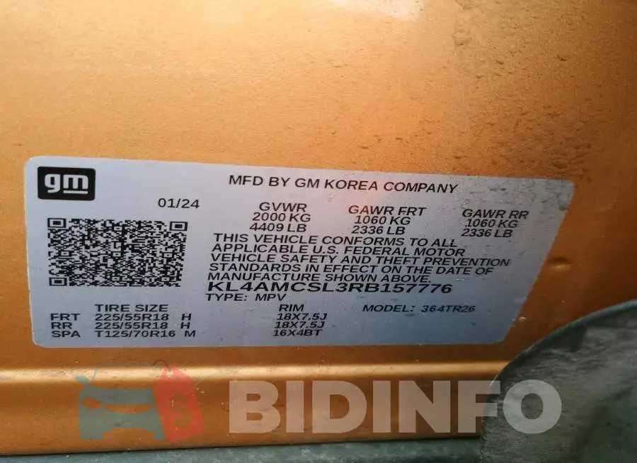 KL4AMCSL3RB157776 Photo# 13