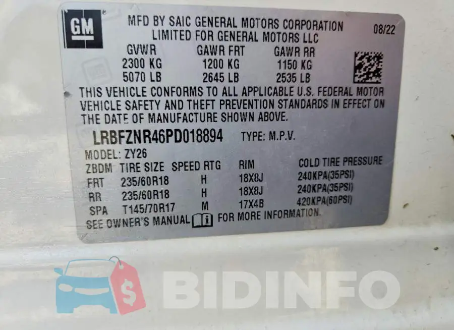 LRBFZNR46PD018894 Photo# 12