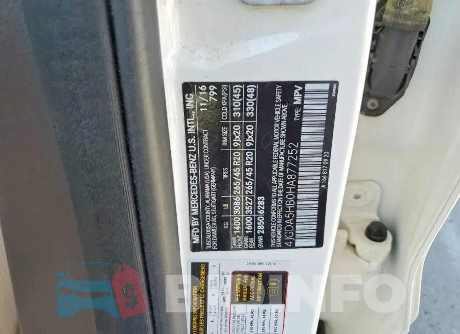 4JGDA5HB0HA877252 Photo# 12