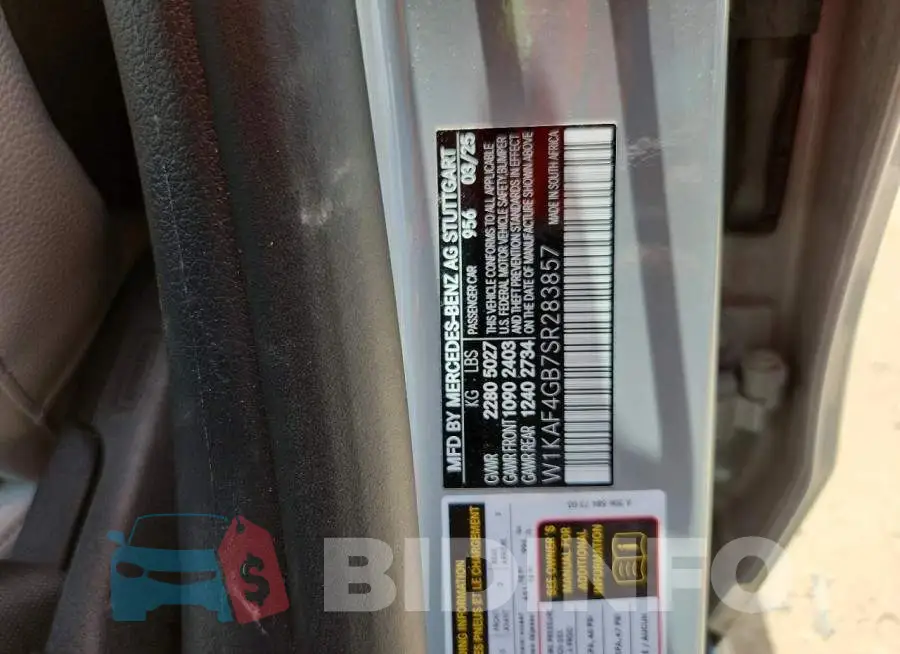 W1KAF4GB7SR283857 Photo# 12