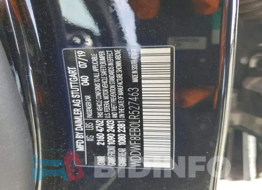 WDDWF8EB0LR527463 Photo# 12