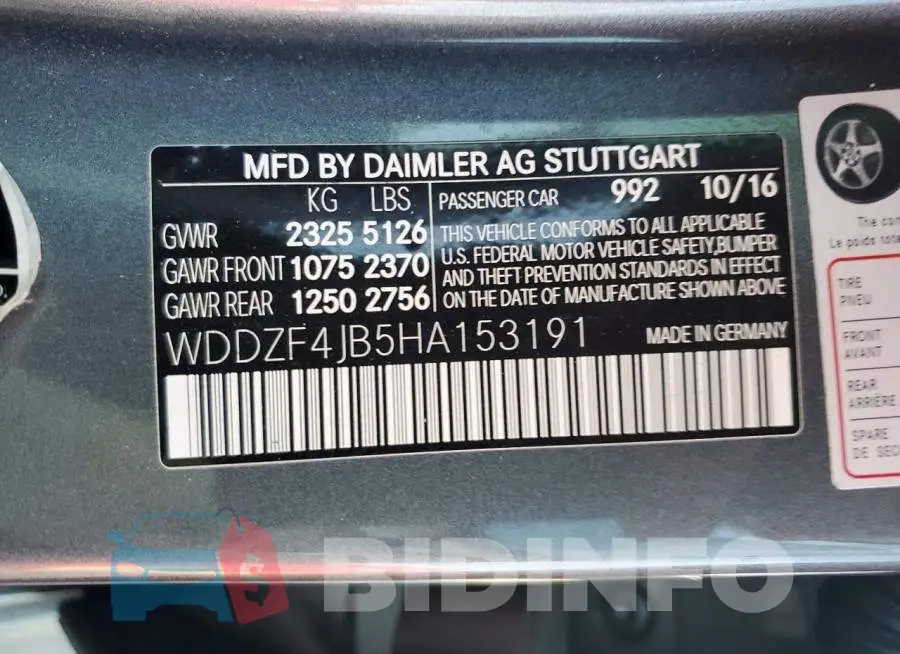 WDDZF4JB5HA153191 Photo# 12
