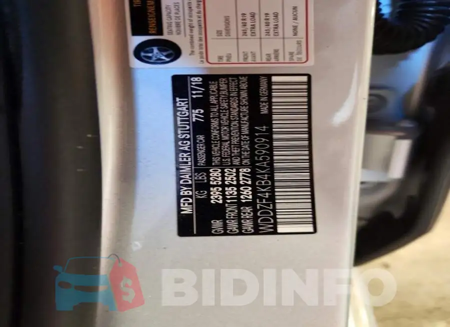 WDDZF4KB4KA590914 Photo# 12