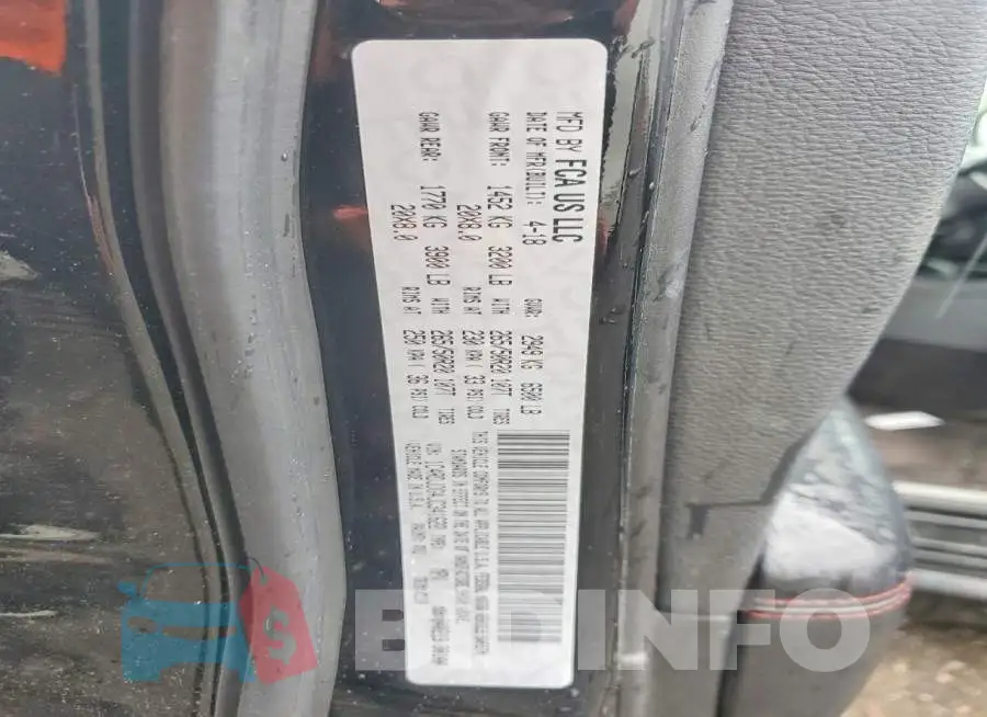 1C4RDJDG4JC341622 Photo# 13