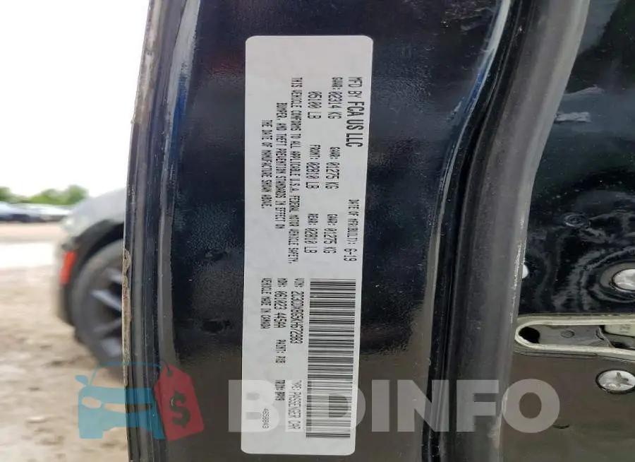 2C3CDXBG5KH672983 Photo# 14