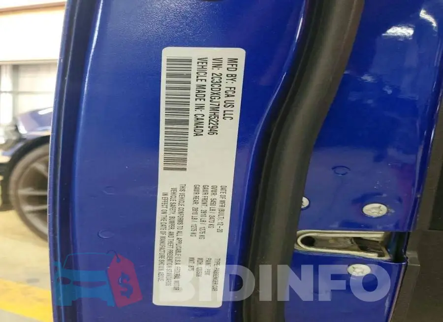 2C3CDXGJ7MH522946 Photo# 12