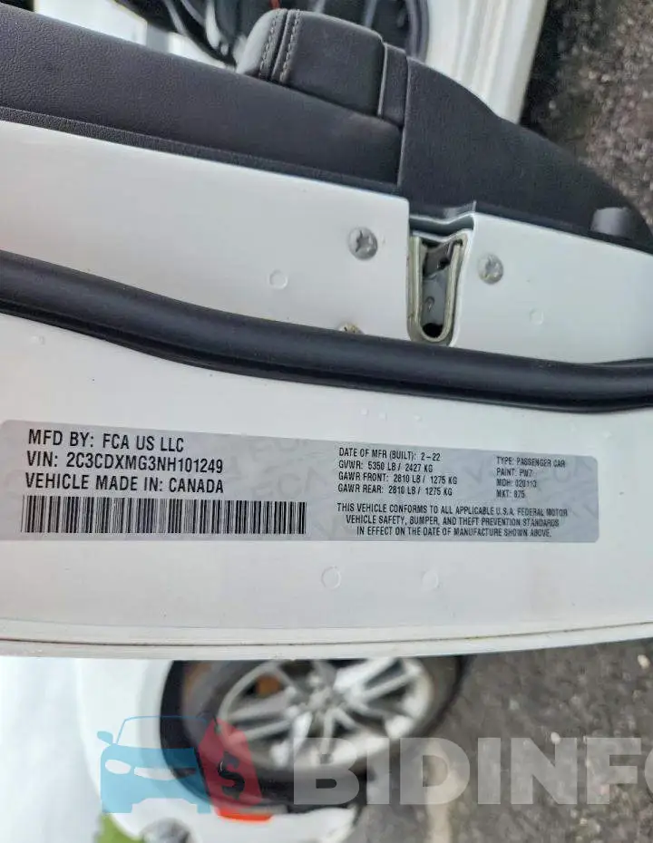 2C3CDXMG3NH101249 Photo# 12