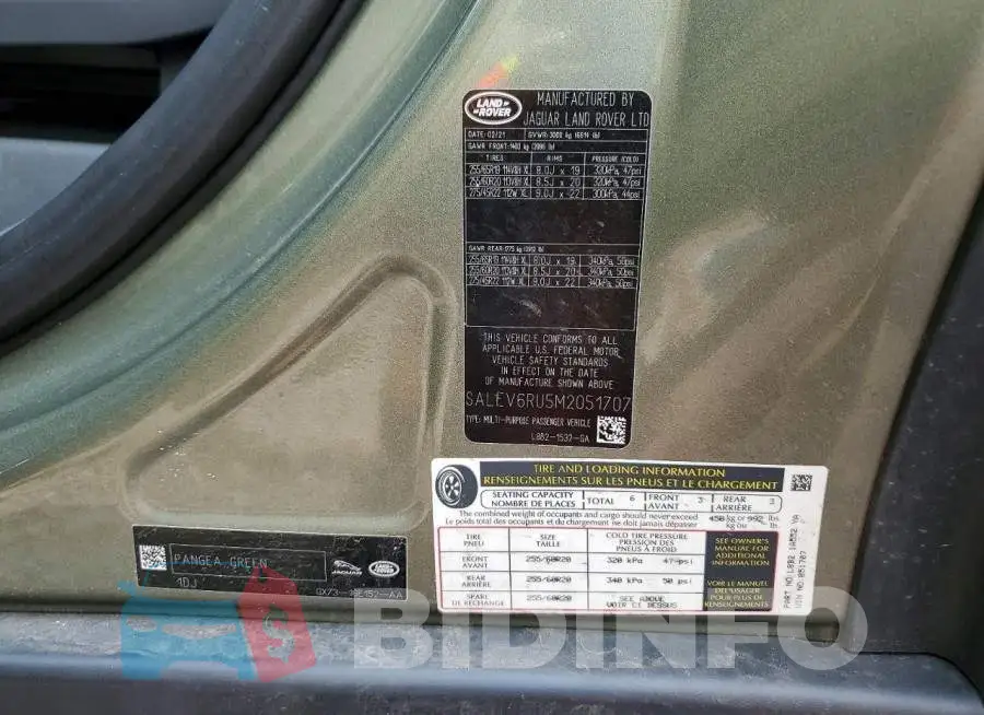 SALEV6RU5M2051707 Photo# 14
