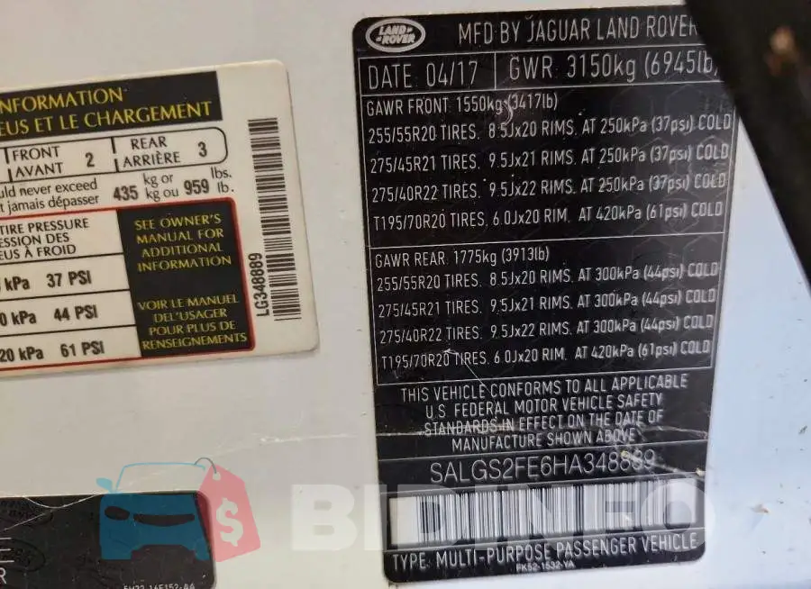 SALGS2FE6HA348889 Photo# 13