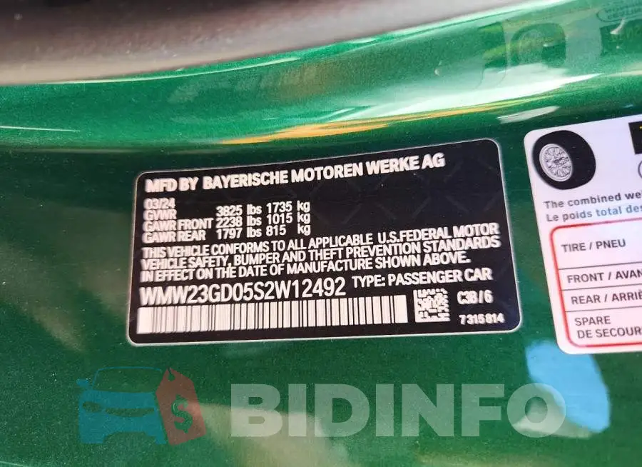 WMW23GD05S2W12492 Photo# 12