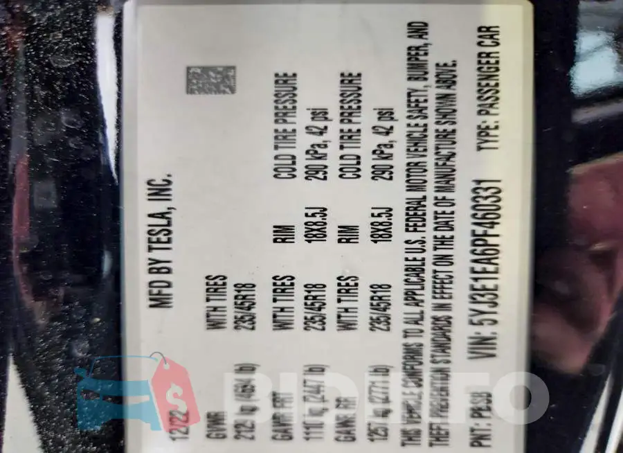 5YJ3E1EA6PF460331 Photo# 12