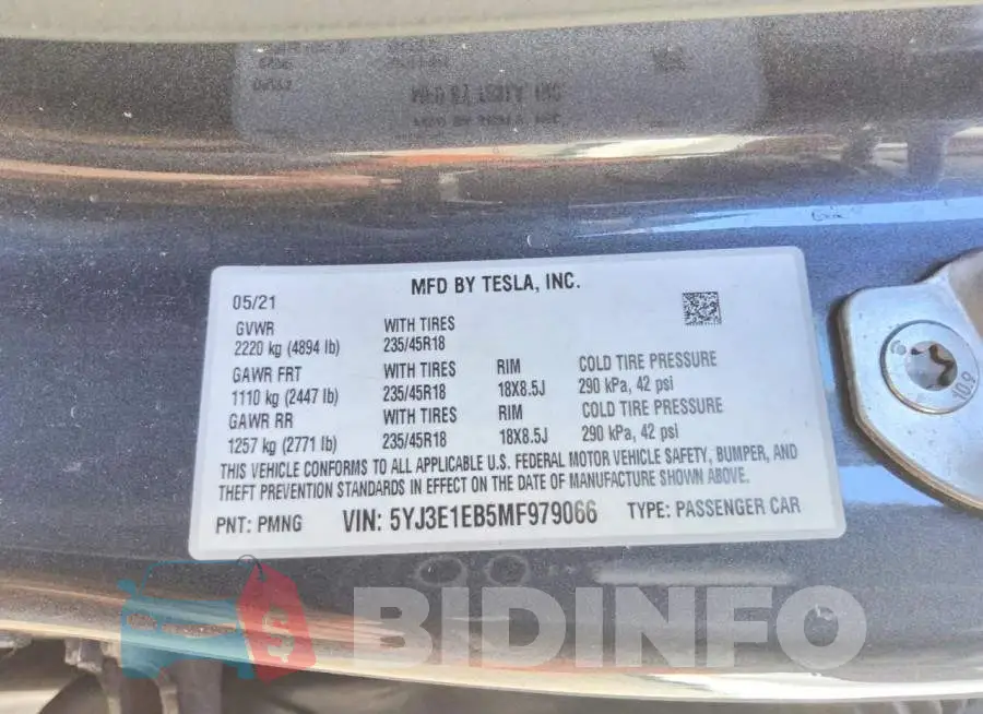 5YJ3E1EB5MF979066 Photo# 12
