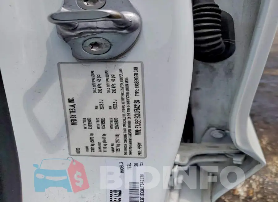 5YJ3E1EC8LF642138 Photo# 12