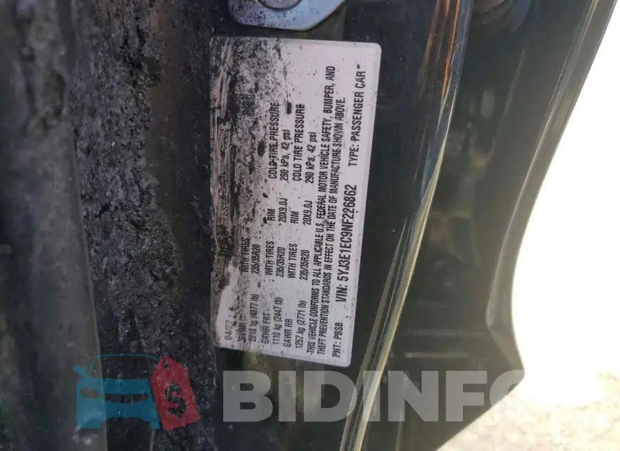 5YJ3E1EC9NF226862 Photo# 12