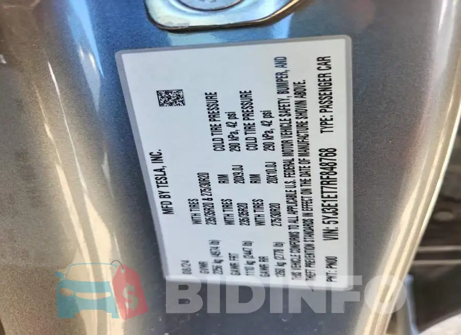 5YJ3E1ET7RF848768 Photo# 13