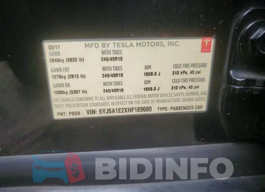 5YJSA1E2XHF189680 Photo# 12